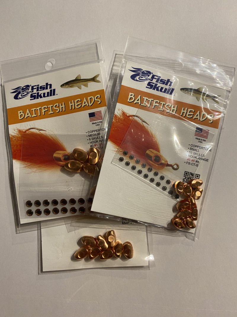 Fish Skull, Baitfish Heads - Coppertone
