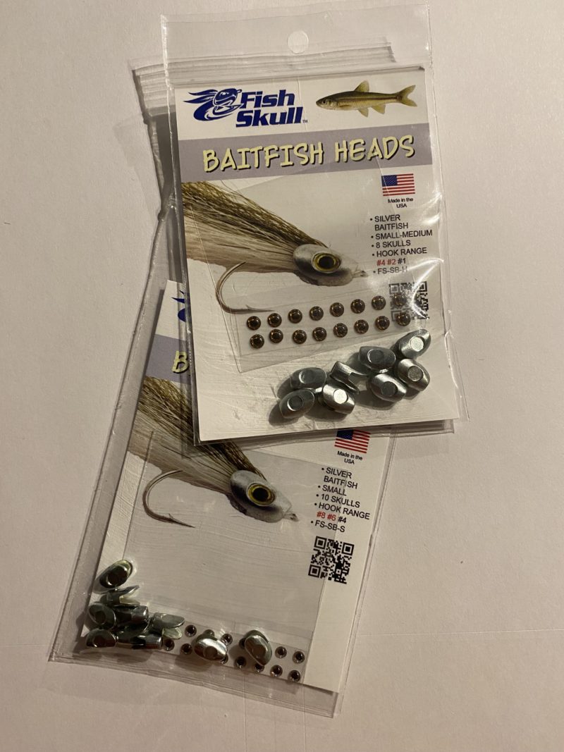 Fish Skull, Baitfish Heads - Silver