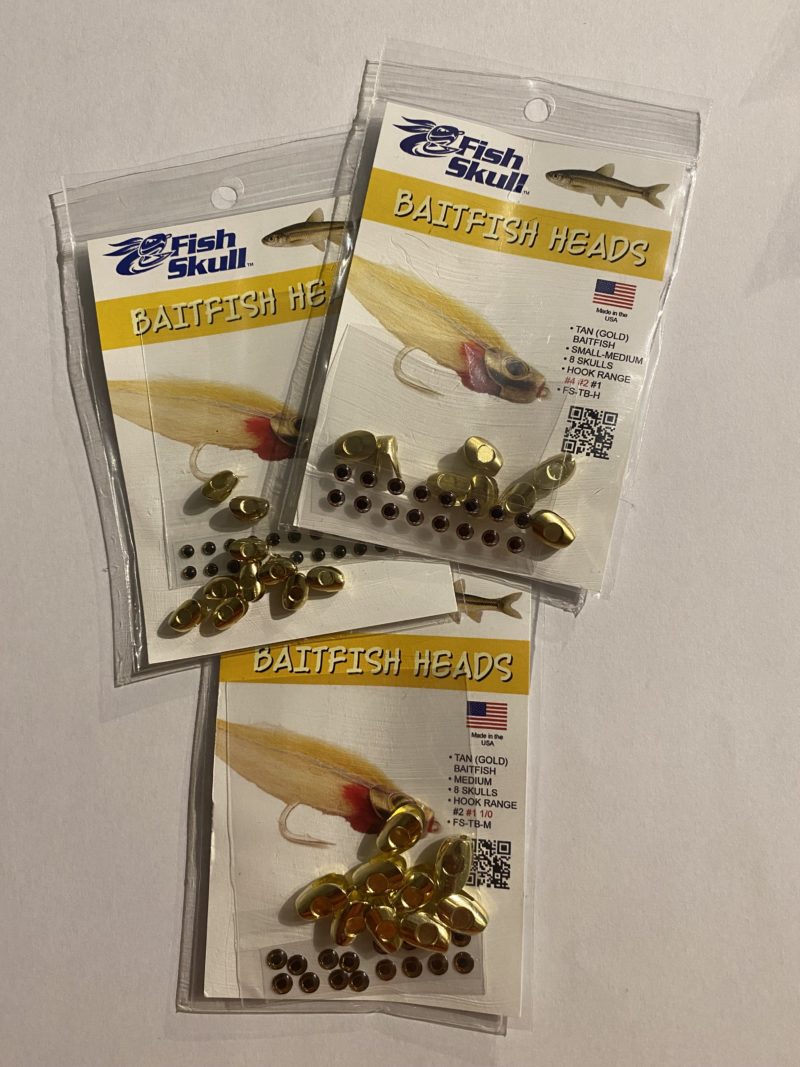 Fish Skull, Baitfish Heads - Tan (Gold).