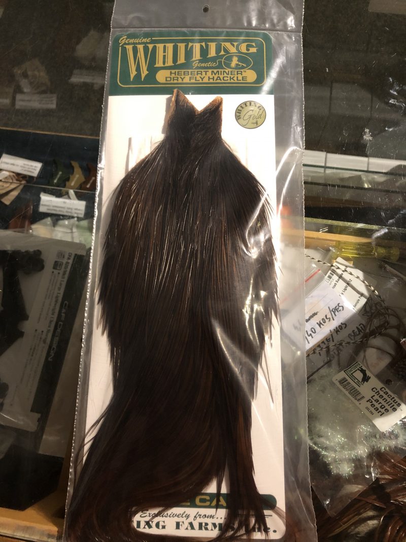 Whiting Dryfly Hebert Miner "Cape" GOLD Grade - Coachman/Brown